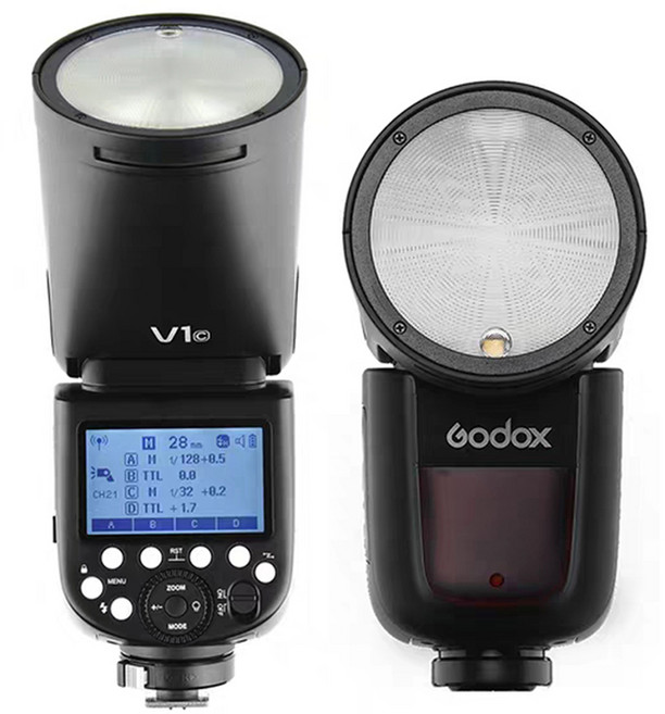 고독스 V1 라운드 헤드 카메라플래시 리튬이온 220V 어댑터 포함, V1-S 소니용