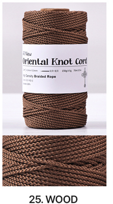 2.0mm 70m 전통매듭실 꼰세사 매듭끈 매듭팔찌 전통공예, 1개, No.25