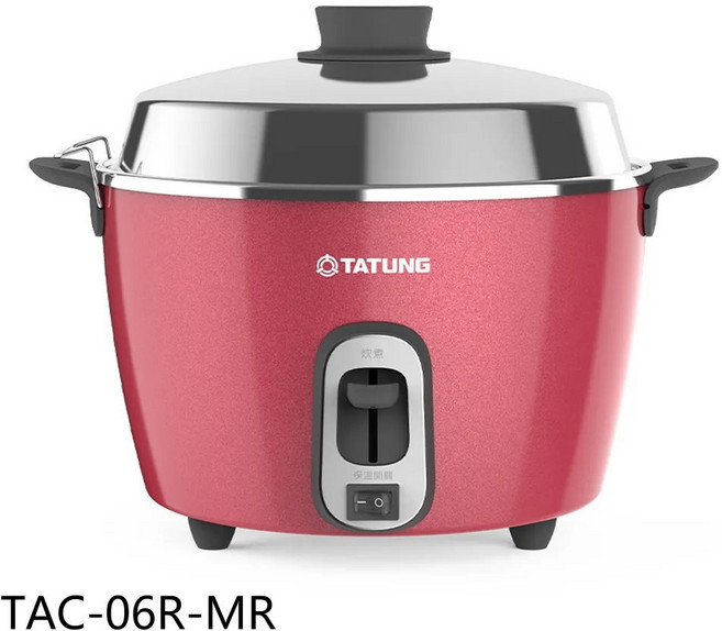 TATUNG 大同 TAC-06R-MR 電鍋 簡約設計 一鍵操作 不沾內鍋, 白色