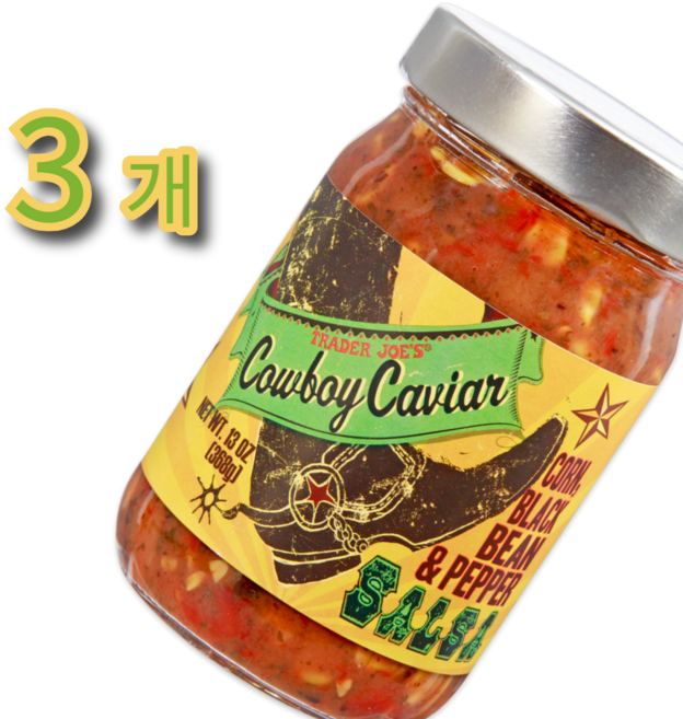 트레이더조 카우보이 캐비어 살사 소스, 3개, 368g