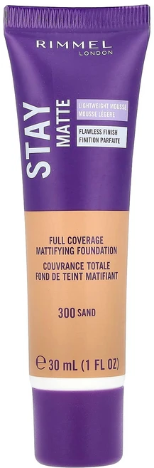 리멜 런던 스테이 매트 풀 커버리지 매티파잉 파운데이션 300 샌드 30ml RIM-67582 - 쿠팡