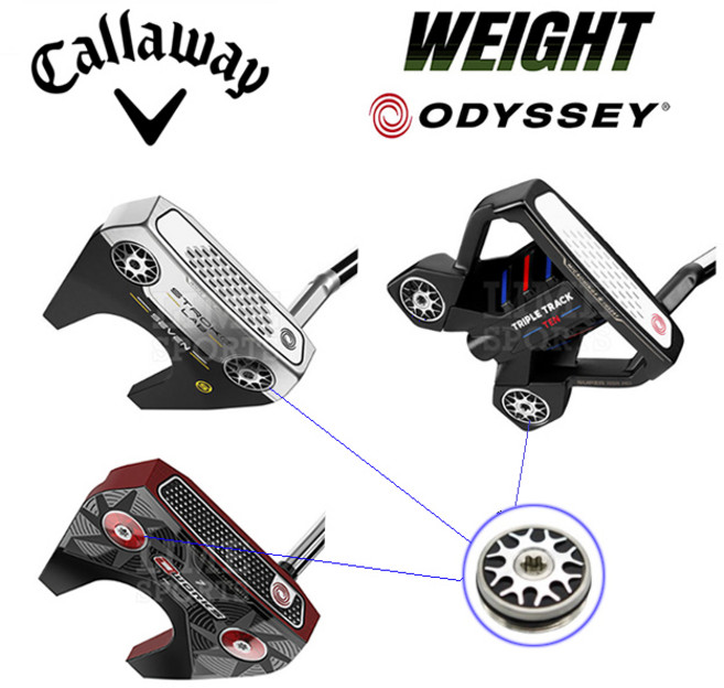 오딧세이 트리플 트랙 스트로크랩 오웍스 퍼터 헤드 무게추 (호환제품), 25g, 동일색상, 1개