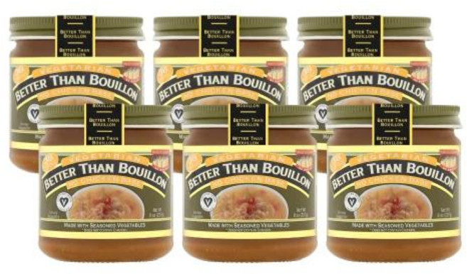 Better Than Bouillon 채식주의자 노 비프 베이스 시즈닝 채소 비건, 5) 1.33 Ounce Pack of 6  Veget, 226.8g