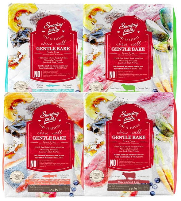 선데이펫 젠틀베이크 그레인프리 강아지사료 1.3kg 소고기 호키 연어 양고기 + 2종 사은품 증정, 젠틀베이크 호키1.3kg