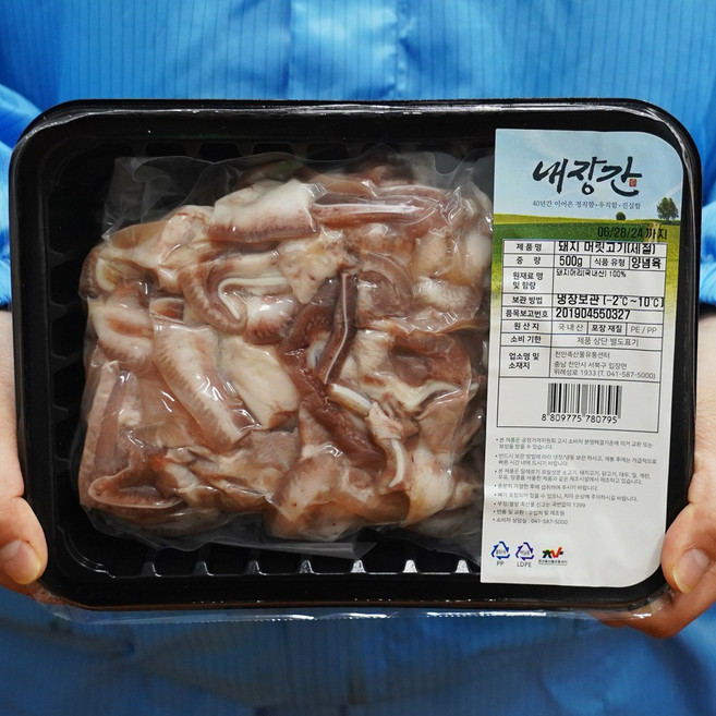 꿀맛컴퍼니 한돈 삶은 돼지머리고기 슬라이스 벌크 (냉장), 1개, 2kg