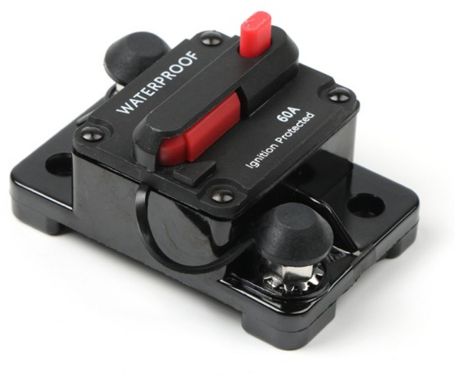 30A AMP 회로 차단기 퓨즈 재설정 12-48V DC 자동차 보트 방수, 03 30A