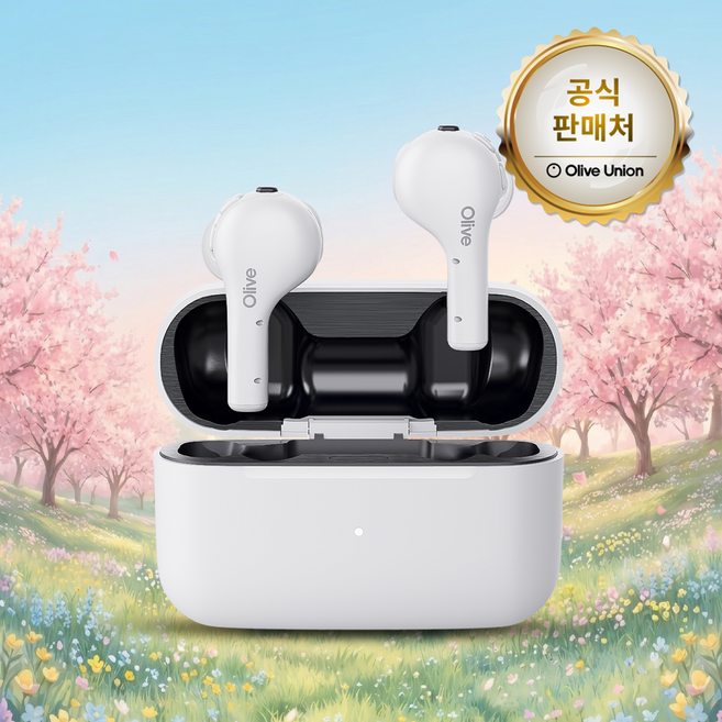 [공식판매처] 의료기기 인증 충전식 보청기 올리브에어, 1개, 올리브에어 (화이트)