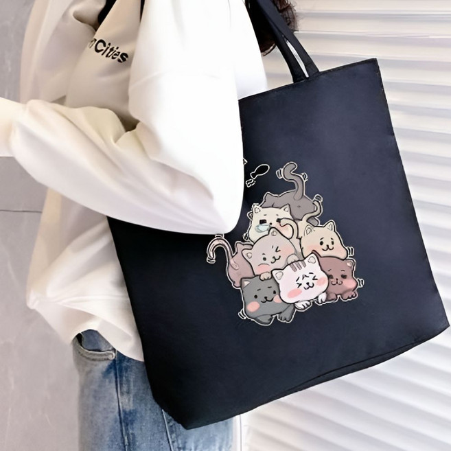 베이스핏 가벼운 데일리 에코 캔버스백