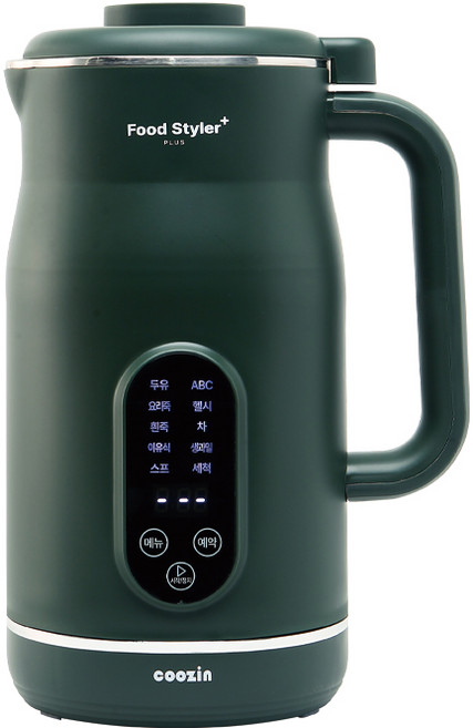 쿠진 푸드스타일러 플러스 1.2L 두유제조기 죽제조기 ABC 건강식, 딥그린, 딥그린