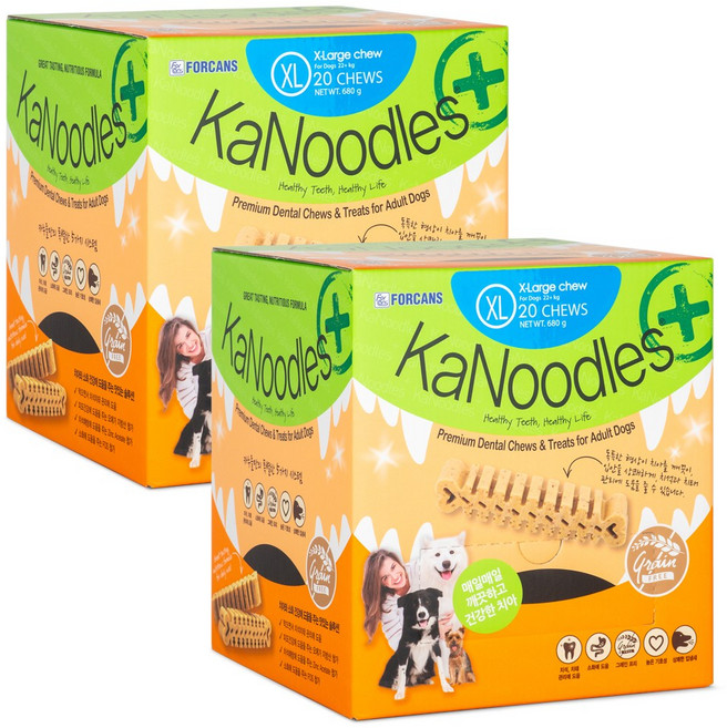 포켄스 카누들 XL 20p 2개, 구강청결, 1.36kg, 1개