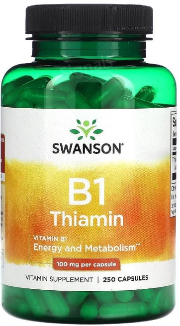 스완슨 비타민B 1 티아민 100mg 250캡슐, 1개, 250정 - 쿠팡