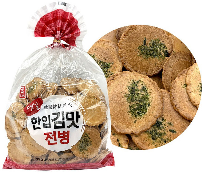 랑이랑 랑이랑 한입김맛 전병 김맛전병 전병, 1개, 250g