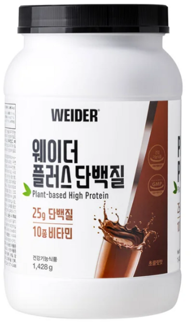 웨이더 플러스 단백질 보충제 초콜릿맛 1428g, 1개, 1.428kg