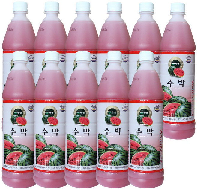 청솔 수박 원액 835ml / 음료베이스, 11개