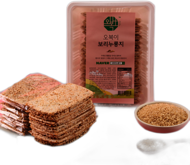 오복이 누룽지 국내산 현미로 만든 보리 누룽지, 1개, 500g