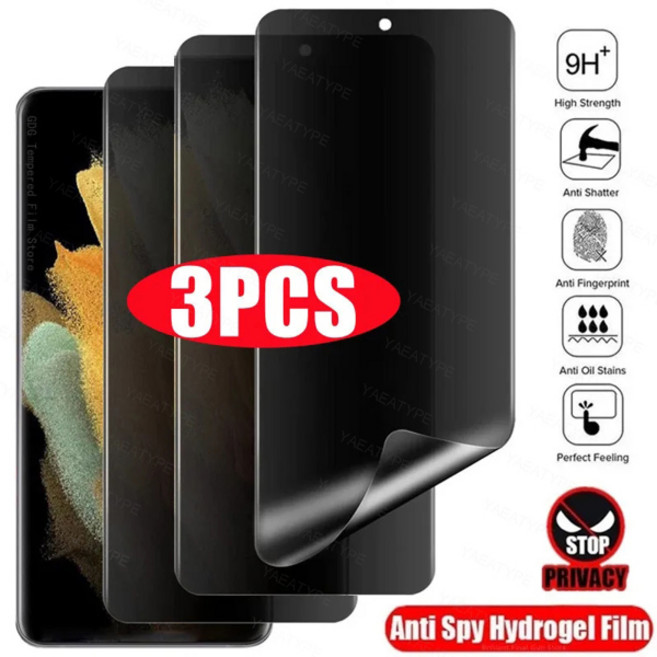 샤오미 레드미 노트 14 프로 플러스 5G 13 12 11 10S 10T용 프라이버시 하이드로겔 필름 3매, 01 3Pcs, 01 Privacy Hydrogel, 23 Redmi Note 13ProPlus