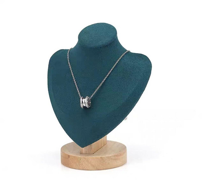 프리미엄 목걸이 진열대 주얼리 디스플레이 스탠드 악세사리 거치대, S, 그린, 1개