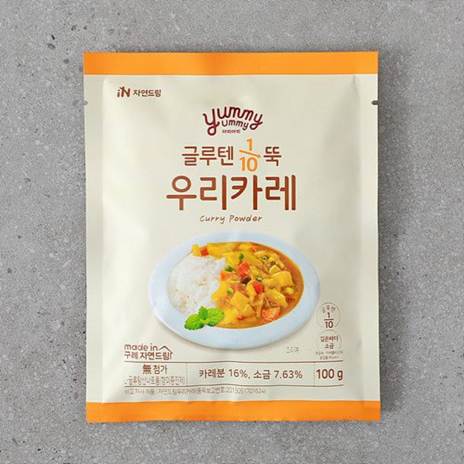 자연드림 우리카레 100g, 1개