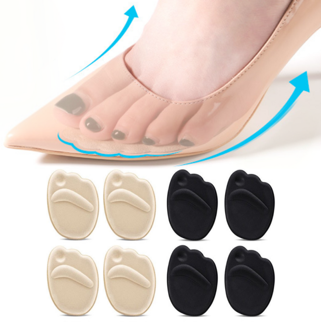 로멀리 구두 신발 앞꿈치 깔창 패드, 4세트