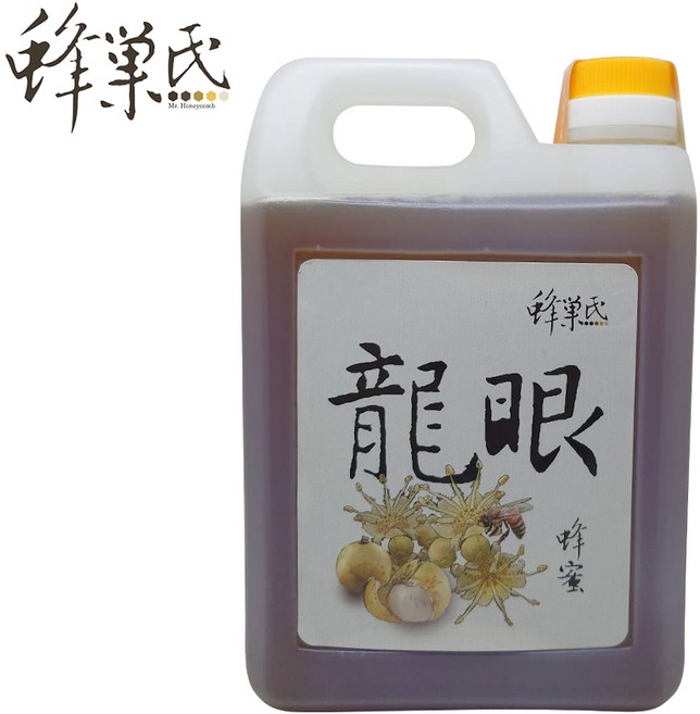 蜂巢氏 頂級龍眼蜂蜜 1.8kg, 1個