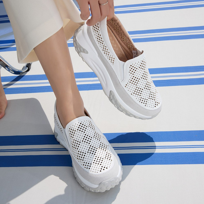 제이슈 로만 펀칭 플랫폼 슬립온 4.5cm