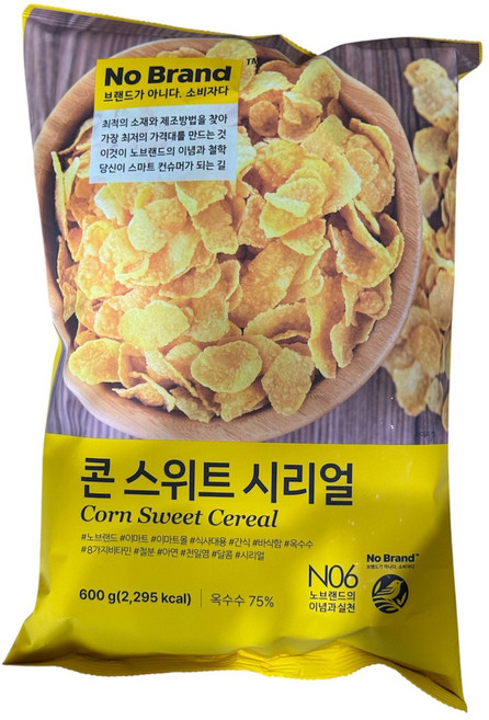 노브랜드 콘 스위트 시리얼, 600g, 1개