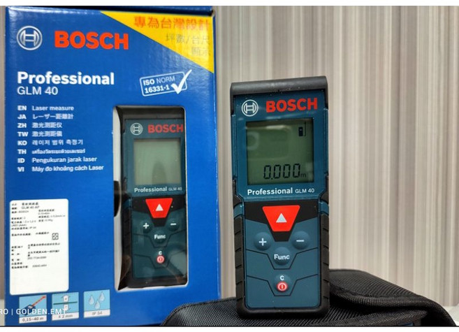 博世 GLM40 測距儀 40米 全台博世維修中心服務 原廠公司貨, 1個, GLM 40 專業測距儀,不選購配件