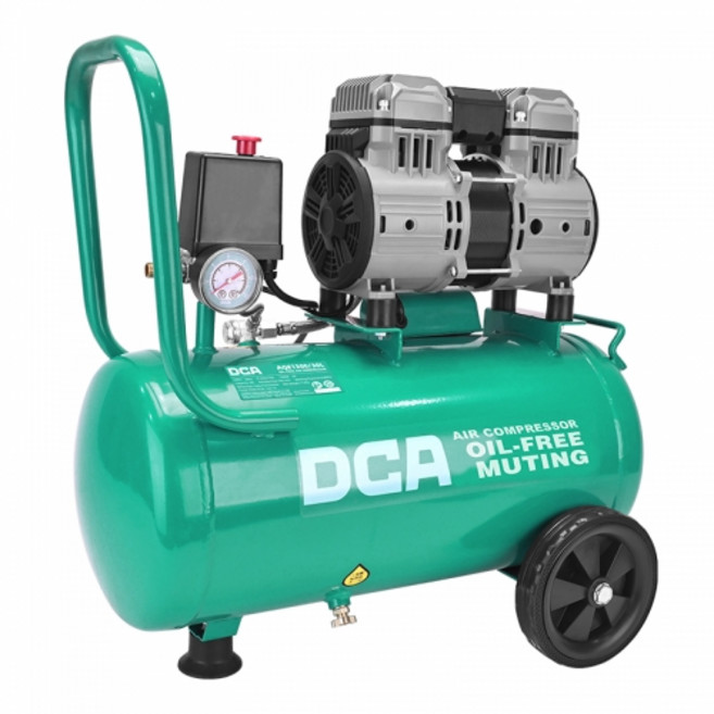 DCA AQE1300/30L 콤프레샤 1300W 30L 8바 오일리스 콤푸레샤 타카작업 먼지제거 청소, 1개