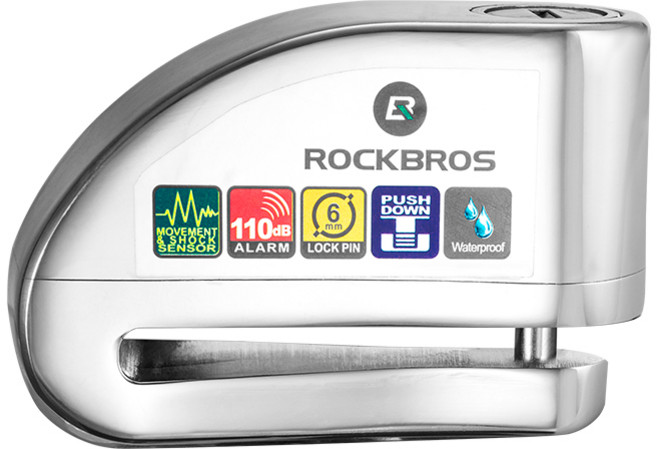 알람 경보음 디스크락 도난방지 자물쇠, 1개