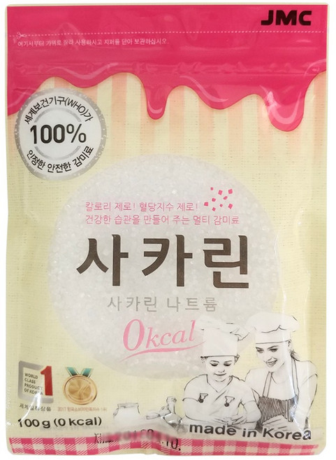 JMC 국산 사카린 100g / 칼로리 제로 혈달지수 제로 건강 멀티감미료, 2개