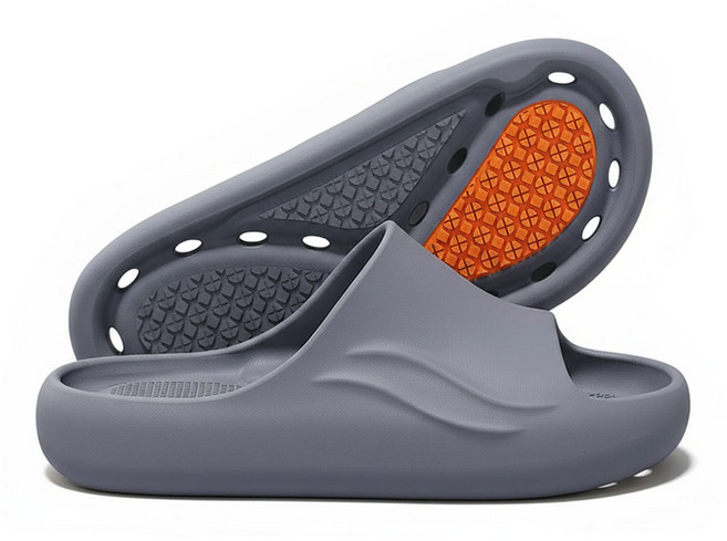 이몰리스 미끄럼 방지 EVA 욕실화 다용도 슬리퍼, 1세트, 그레이