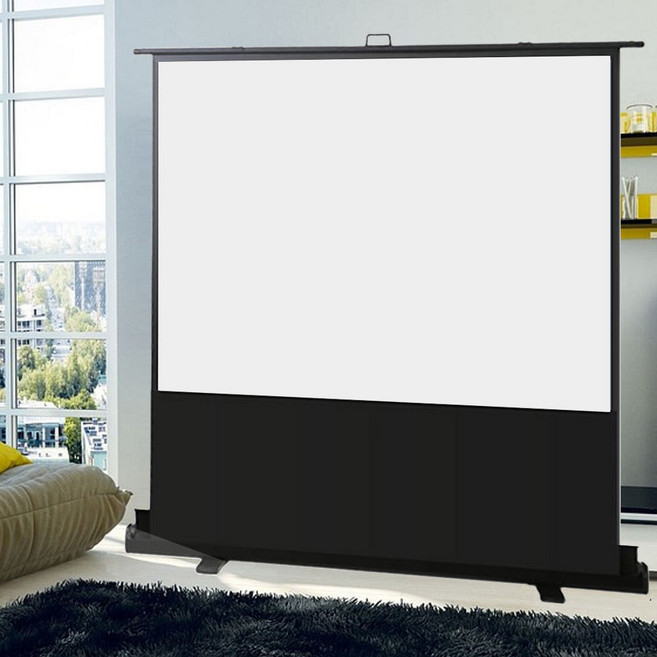 프로젝터 빔스크린 이동형 필름원단 유압식스크린, 100인치(216cm)