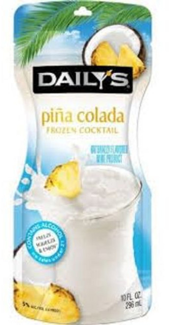 Daily's Strawberry Daiquiri Frozen Cocktail Pouch 10 fl oz Ready to Drink No Blender Needed (p, 피나콜라다