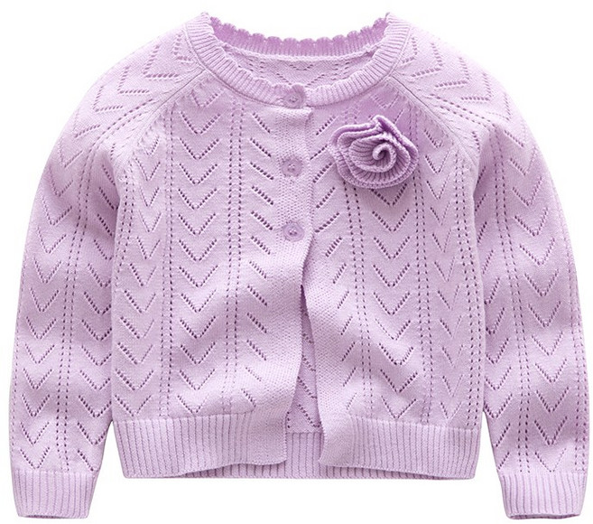 크리스탈하우스 여아용 귀염돋는 코사지 가디건 T237