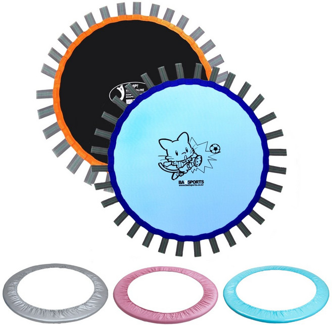 라이프앤샵 바투스포츠 원형 트램폴린 전용 매트 교체용 부품 - 캐릭터 매트&블랙 매트 40인치, 매트 - 블랙 48(120cm)