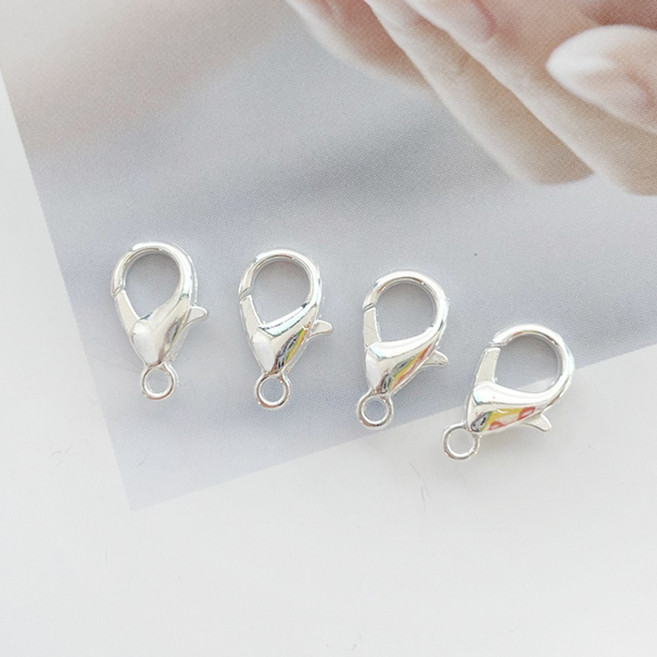 약46~50개)랍스터고리 걸고리 마스크 끈고리, 화이트실버