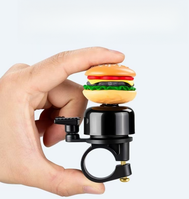 충격식 자전거 벨은 발음이 매우 빠르고 가벼운 조작으로 경고 벨을 설치하기 쉽습니다., 1개, 블랙+옐로우