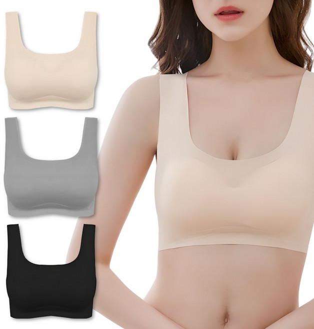 버니드업 편한 심리스 가슴 작아보이는 브라
