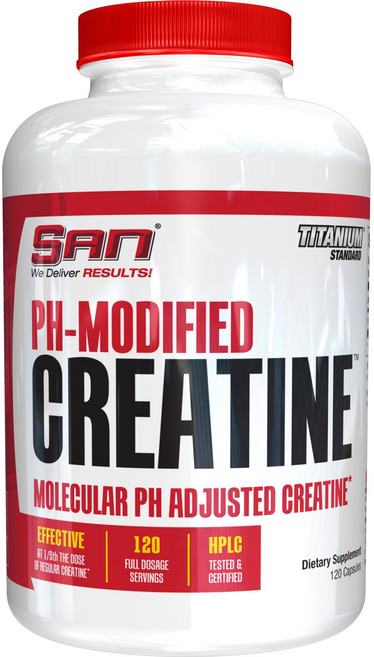 San PH-Modified肌酸膠囊, 120顆, 1罐