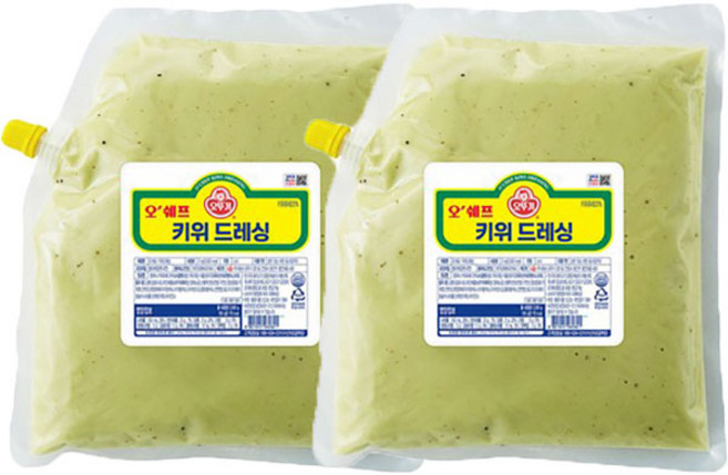 (무)(냉장)오쉐프 키위드레싱2kg, 2kg, 2개
