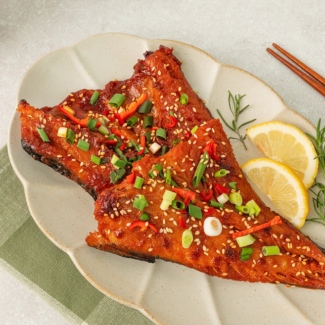 바로굽고 수제비법양념 코다리 조림 찜 명태 반찬, 3개, 550g