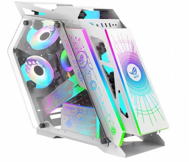 게이밍 컴퓨터 케이스 미들타워 몬스타 개성의 본체 011 패널과 2종류