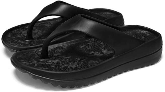 IAWI 초경량 플립플랍 젤리 쪼리 남여공용 커플 통굽 가벼운 EVA 여름 슬리퍼 샌들 바다 휴가철