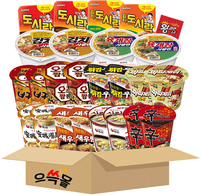 농심 소컵라면 12종 24개 세트, 1박스