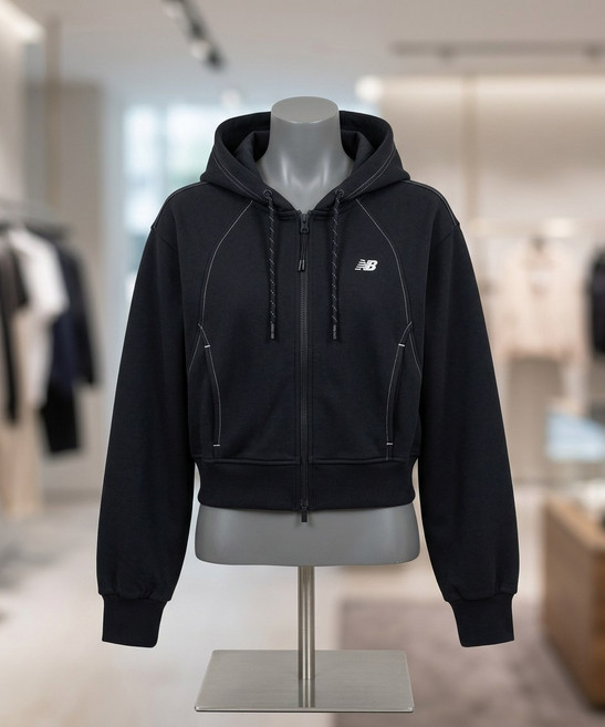 뉴발란스 NBMDG1W212 / WOMEN 에센셜 후드집업 (DARK NAVY) L7K3