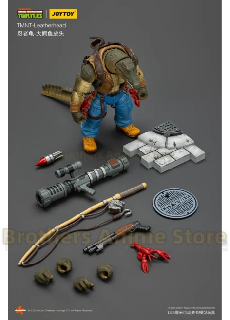 쿠쿠스토어 조이토이 신제품 닌자 터틀즈 대형 악어 가죽 머리 메탈 헤드 1/18 액션 피규어, 02 JT0252