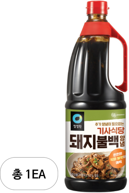 청정원 기사식당 돼지불백양념, 2kg, 1개