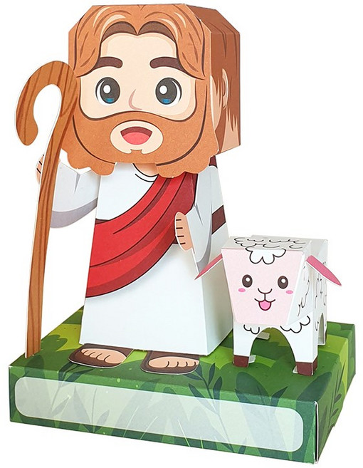 [아트롤링]페이퍼토이 예수님과 어린양