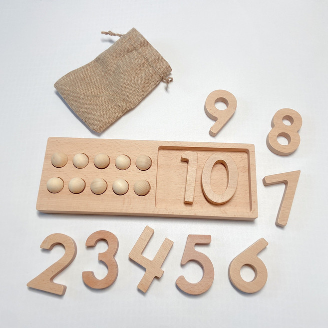 디지털 영문 블록 장난감, 1세트, 느티나무10진격+디지털블럭+화이트목구슬10pcs