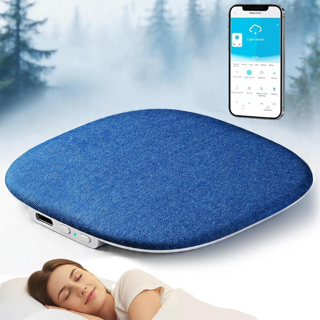Ciencimy Pillow Speaker Under Mellow Sleep Speakers Bluetooth White Noise Machine for Sleeping Si, Ciencimy Pillow Speaker, Under